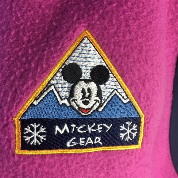 Disney Micky Mouse Gear Pink Pullover Fleece Vest Size Large u - Picture 6 of 9